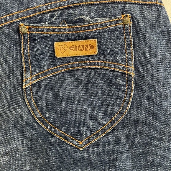 PS Gitano High-Waist Denim Jean Skirt Sz 15 Blue Vintage 1983 Knee Lengt… - Picture 3 of 9